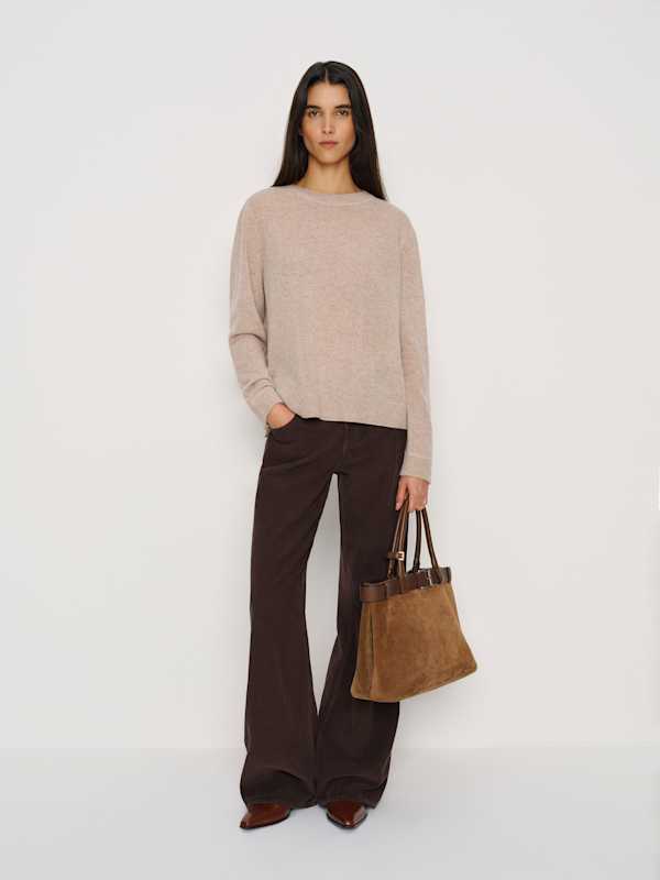 Cashmere Boyfriend Sweater - Barley